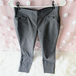 Maurices Pull On Dress Pant, Crop Length, Grey, Women's, XSmall
